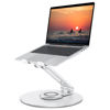 Picture of Adjustable Laptop Stand with 360 Rotating Base, OMOTON Ergonomic Laptop Riser for Collaborative Work, Dual Rotary Shaft Fully Foldable for Easy Storage, Fits MacBook / All Laptops up to 16 inches