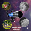 Picture of MaxUSee 70mm Telescope for Kids & Astronomy Beginners, Refractor Telescope with Tripod & Finder Scope, Portable Telescope with 4 Magnification eyepieces & Phone Adapter Blue