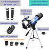 Picture of MaxUSee 70mm Telescope for Kids & Astronomy Beginners, Refractor Telescope with Tripod & Finder Scope, Portable Telescope with 4 Magnification eyepieces & Phone Adapter Blue