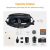 Picture of K&F Concept 2 in 1 Sling Bag Everyday Shoulder Bag & Multifunction Photography Crossbody Camera DSLR Backpack Portable Bag Black-Green