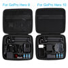 Picture of PellKing Hard Case for GoPro Hero 13/12/11/10/9/8/7/2018/6/5 Blcak/4 Silvery Action Camera, Accessories Carrying Storage Shoulder Bag With Strap for DJI Osmo Action 5/4/3 Insta360 Ace Pro