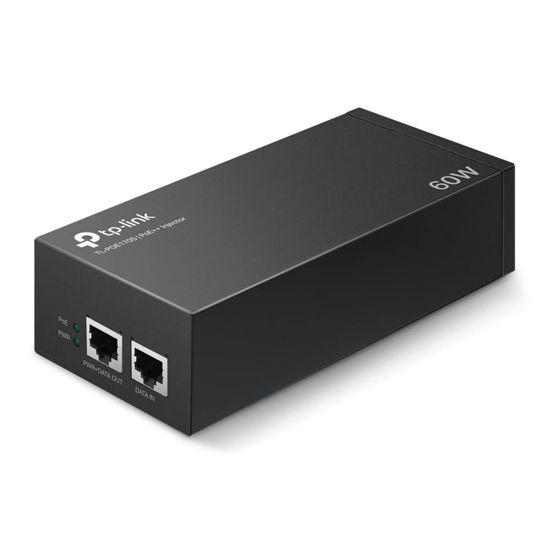 Picture of TP-Link TL-PoE170S 802.3at/af/bt Gigabit PoE Injector Non-PoE to PoE Adapter Supplies up to 60W (PoE++) Plug & Play Desktop/Wall-Mount Distance Up to 328 ft. UL Certified, Black