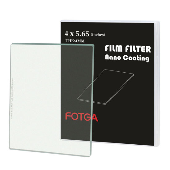 Picture of Fotga HD Optical Glass 4x5.65 Inch 1/2 Stop Black Diffusion Square Filter Mist Dreamy Cinematic Effec Filter for Cinematic Video Vlog Portrait