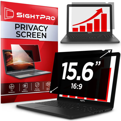 Picture of SightPro 15.6 Inch 16:9 Laptop Privacy Screen Filter - Computer Monitor Privacy Shield and Anti-Glare Protector