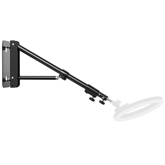 Picture of Wall Mounting Triangle Boom Arm for Ring Light,Ring Light Mount Support 180°Flexible Rotation for Studio Video Light, Monolight, Photography, Softbox, Barber, Reflector. (51inch/130cm)