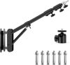 Picture of Wall Mount Triangle Boom Arm- 5.9 Feet/180cm Max Length, 180° Adjustable Camera Mount for Photography Strobe Light, Ring Light, Umbrella, Softbox, Reflector, Support Horizontal & Vertical Rotation