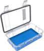 Picture of Pelican M60 Micro Case - Waterproof Case (Dry Box, Field Box) for iPhone, GoPro, Camera, Camping, Fishing, Hiking, Kayak, Beach and more (Blue/Clear)