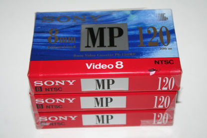 Picture of SONY 8mm Video Cassette Tape P6-120MP - 120 Minutes (3 pack)