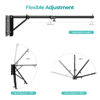 Picture of Julius Studio [1-Pack] *Extra Super Heavy Duty Triangle Boom Arm Wall Mount Bar, 180-degree Rotating Angle Control Adjustable, Universal Mount for Ring Light, Light Fixtures, Softbox, Flash, JSAG862