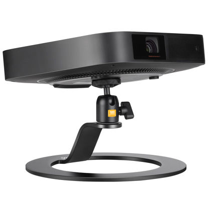 Picture of jusmo Aluminum Desktop Projector Stand w Ballhead Angle Adjustment, Table Projector Stand Adjustable Tilt for Nebula, XGIMI, VANKYO, BenQ, PVO, TMY, AuKing and Most LCD/DLP Video Projectors