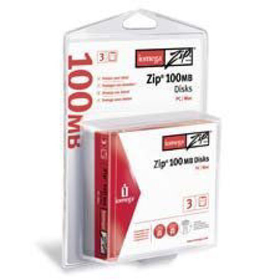 Picture of Iomega Corporation : Zip Disk, PC or MAC Format, 100MB, 3/PK -:- Sold as 2 Packs of - 3 - / - Total of 6 Each