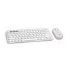 Picture of Logitech Pebble 2 Combo for Mac, Wireless Keyboard and Mouse, Slim, Quiet and Portable, Customizable, Bluetooth Mouse and Keyboard, Easy-Switch, for macOS, iPadOS - Tonal White