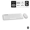 Picture of Logitech Pebble 2 Combo for Mac, Wireless Keyboard and Mouse, Slim, Quiet and Portable, Customizable, Bluetooth Mouse and Keyboard, Easy-Switch, for macOS, iPadOS - Tonal White