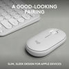 Picture of Logitech Pebble 2 Combo for Mac, Wireless Keyboard and Mouse, Slim, Quiet and Portable, Customizable, Bluetooth Mouse and Keyboard, Easy-Switch, for macOS, iPadOS - Tonal White