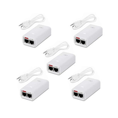 Picture of Ubiquiti POE POE-24-12W-5P - 24V DC 0.5A 12W - Power Over Ethernet Replacement PoE Adapter (5-pack)