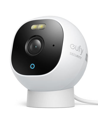 Picture of eufy Security Outdoor Cam E210, All-in-One Security Camera with 1080p Resolution, Spotlight, Color Night Vision, No Monthly Fees, Wired Camera, IP67 Weatherproof, Motion Only Alert*