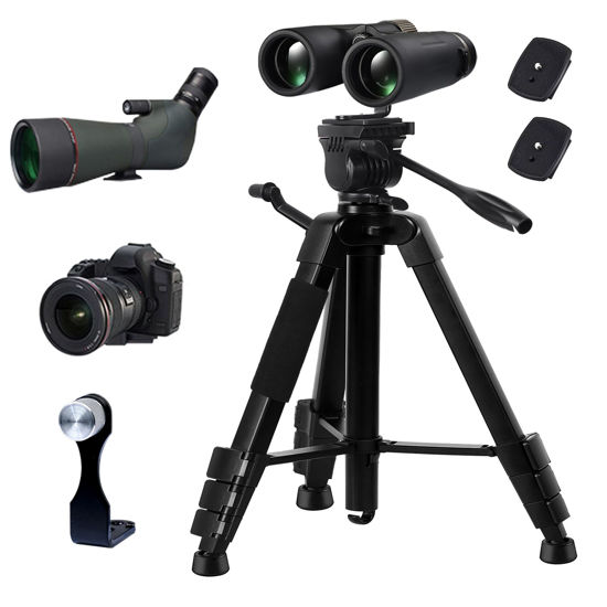 Picture of LCNCY Binocular and Spotting Scope Tripod Stand - Camera Tripod - Universal Lightweight Travel Video Tripod - Compatible with Binoculars/Spotting Scope/Telescope/Astronomy Binoculars/DSLR