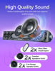 Picture of Computer Speakers, HiFi Sound Quality Computer Sound Bar, USB Powered PC Speakers, Bluetooth 5.0 and 3.5mm Aux-in Computer Speakers for Desktop, Laptops, PCs, Phones, Tablets, Xbox, Gaming Speakers