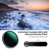 Picture of K&F Concept 82mm Variable ND2-400 ND Lens Filter Waterproof 1-9 Stops Adjustable Ultra-Thin Camera Lens ND Filter with 24 Multi-Layer Coatings (D-Series)