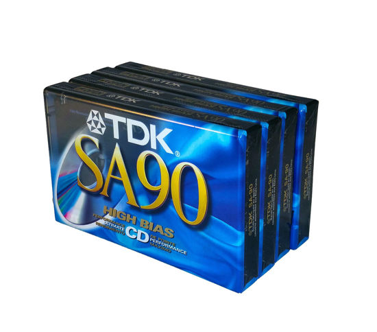 Picture of TDK SA 90 High Bias Ultimate CD Performance Blank Audio Cassettes, 4 Pack