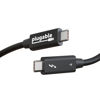 Picture of Plugable Thunderbolt 4 Cable [Thunderbolt Certified] 6.6ft USB4 Cable with 100W Charging, Single 8K or Dual 4K Displays, 40Gbps Data Transfer, Compatible with Thunderbolt, USB4, USB-C - Driverless