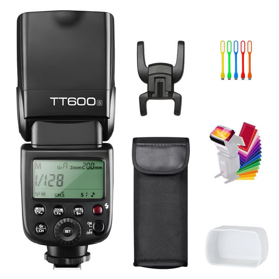 Picture of GODOX TT600S 2.4G Wireless Camera Flash Speedlite with Diffuser, Master Slave Off GN60 Manual Flash, Support HSS When paired Off Camera with Godox X Trigger System for Sony Cameras (TT600S for Sony)