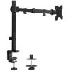 Picture of VIVO Single Monitor Arm Desk Mount, Holds Screens up to 32 inch Regular and 38 inch Ultrawide, Fully Adjustable Stand with C-Clamp and Grommet Base, VESA 75x75mm or 100x100mm, Black, STAND-V001