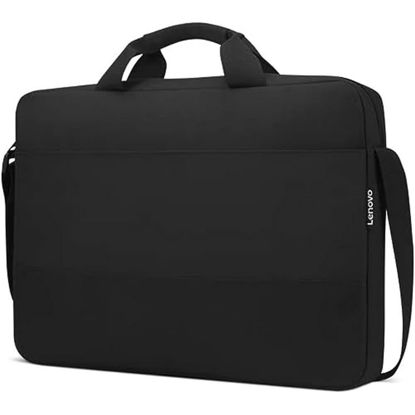 Picture of Lenovo Laptop Shoulder Bag T215 15.6 inch - Black- Slip Laptop Compartment - Front Zippered Pocket - Adjustable Strap