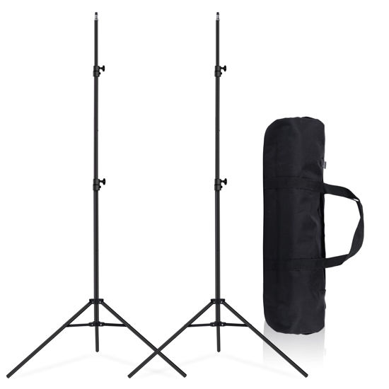 Picture of Maxztill 7Ft Portable Lighting Stand 2PCS Light Stand for Photography Photo Video Tripod Stand with Carry Bag for Photographic Portrait,Flash,Softbox,Umbrella,Camera