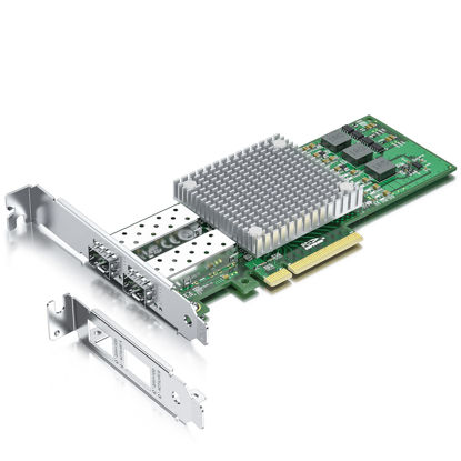 Picture of 10Gtek 10Gb PCI-E NIC Network Card, with Broadcom BCM57810S Chipset, Dual SFP+ Port, PCI Express Ethernet LAN Adapter Support Windows Server/Windows/Linux/VMware