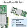 Picture of 10Gtek 10Gb PCI-E NIC Network Card, with Broadcom BCM57810S Chipset, Dual SFP+ Port, PCI Express Ethernet LAN Adapter Support Windows Server/Windows/Linux/VMware