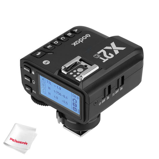 Picture of Godox X2T-C TTL Wireless Flash Trigger for Canon, Bluetooth Connection, 1/8000s HSS,5 Separate Group Buttons, Relocated Control-Wheel, New Hotshoe Locking, New AF Assist Light