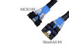 Picture of DiliVing MCIO x8 to SlimSAS x8,SFF-TA-1016 74Pin to SFF-8654 74Pin,PCIe Gen5 Mini Cooledge IO，Double Straight Cable 100CM