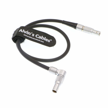 Picture of Alvin’s Cables Power Cable for Nucleus M from Z CAM E2 Flagship S6 F6 F8 Camera Rotatable 2 Pin Male Right Angle to Nucleus M 7 Pin Power Cord