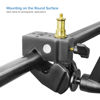 Picture of LimoStudio 2-Pack [Extra Super Heavy Duty] C Clamp with Standard Metal Stud Universal 1/4" & 3/8" Screws for Multi Purposes, 40 Lbs High Loading, vs. Compared to 30 Lbs Market Standards, AGG3261