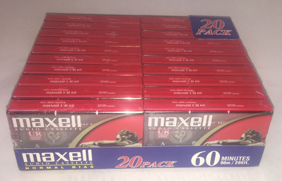 Picture of Maxell Audio Cassette UR 60 20 pack