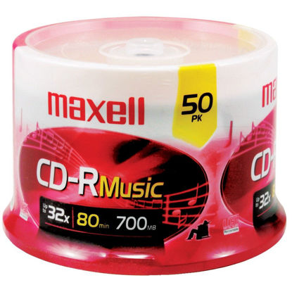 Picture of MAXELL 625156 - CDR80MU50PK 80-Minute Music CD-Rs (50-ct Spindle) electronic consumer