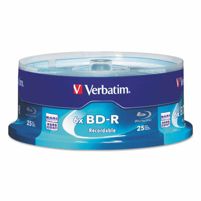 Picture of Verbatim BD-R 25GB 16X Disc Spindle, Box of 25