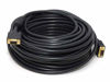 Picture of Monoprice Super VGA Cable - 75 Feet - Black | Male to Male with Ferrites for in-Wall Installation | Gold Plated, CL2 Rated