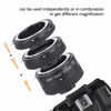 Picture of N-AF Auto Focusing Close-Up Macro Extension Lens Tube Adapter Rings Set 12mm+20mm+36mm for Nikon F Mount DSLR (N-AF1-B)