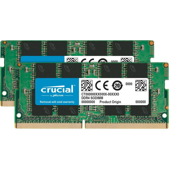 Picture of Crucial RAM 32GB Kit (2x16GB) DDR4 2400 MHz CL17 Laptop Memory CT2K16G4SFD824A