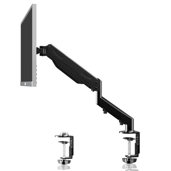 Picture of Gas Spring Monitor Arm, Single Monitor Mount, Single Monitor Arm, Single Monitor Desk Mount, VESA Mount, Computer Monitor Stand, Desk Monitor Mount, Monitor Arm Desk Mount Support 13-32inch，22lbs