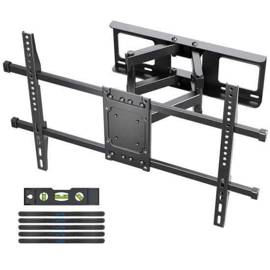 Picture of Suptek Full Motion TV Wall Mount for 32 to 84 Inch TV, Swivel and Tilt with Articulating Dual Arms, Max VESA 600X400mm, Holds up to 132lbs, Fits Max 16" Wood Studs, MA01A