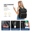 Picture of LOVEVOOK Laptop Backpack Women, 15.6 Inch Work Backpack Woman for Teacher Nurse Bags, Computer College Backpack Purse, Waterproof Anti-theft Travel Back Pack with USB Charging Port, Black