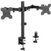 Picture of WALI Dual Monitor Desk Mount, Monitor Stand for 2 Monitors Up to 27inch, Dual Monitor Mount Max 22lbs for Home, Office, School (M002), Black