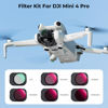 Picture of K&F Concept CPL ND&PL Filters Set Compatible with DJI Mini 4 Pro, 6 Pack-CPL, ND4&PL, ND8&PL, ND16&PL, ND32&PL, ND64&PL, Multi-coated Gimbal Safe Optical Glass filter