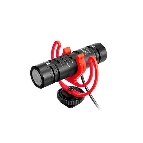 Picture of BOYA by-MM1 PRO VideoMic Dual-Capsule Condenser Shotgun Microphone for iPhone Android Smartphone - Perfect Camera Microphone Interview Podcast Video Recording