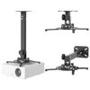 Picture of JOY worker Universal Projector Ceiling Mount Wall Bracket Holder Fits Flat or Sloped Ceiling Height Adjustable with Extendable Arms for Home and Office Projector