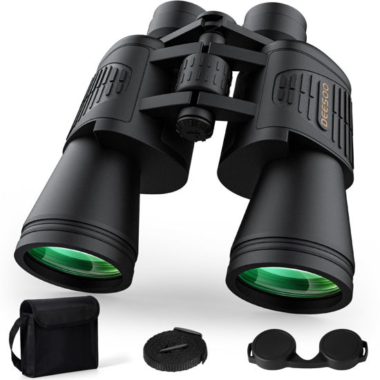 Picture of High Power Binoculars for Adults - 20x52 HD Large View Binoculars with Low Light - Professional Binoculars for Bird Watching Hunting Stargazing Football Travel Cruise Outdoor Sports with Carrying Bag