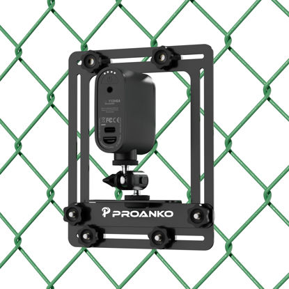 Picture of Proanko Fence Mount for Mevo Start GoPro Phones - More Flexible Shooting Angles with Magic Arm, Metal Fence Mount for iPhone Action Camera Mevo Start Pocket Radar (Shock-Resistant and Safer)